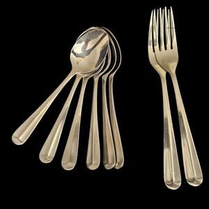 Brandware Flatware Set 8 Pc Teaspoons Dinner Forks Stainless China